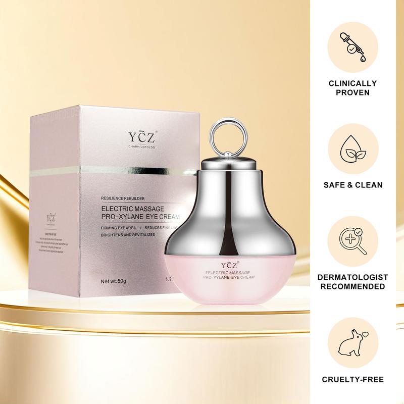 YCZ Electric Massage Eye Cream with Caffeine & Hyaluronic Acid for