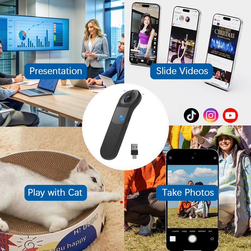 Remote Mouse for Tik_Tok Scrolling with Touchpad, Bluetooth Air Mouse ...